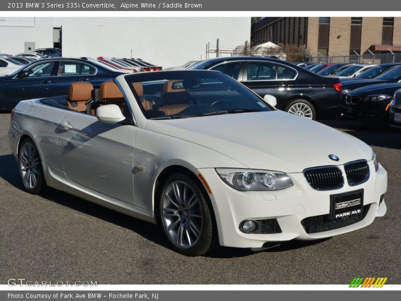 Alpine White / Saddle Brown 2013 BMW 3 Series 335i Convertible