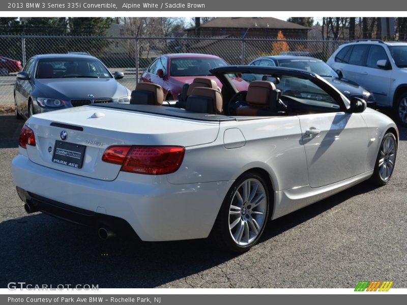 Alpine White / Saddle Brown 2013 BMW 3 Series 335i Convertible