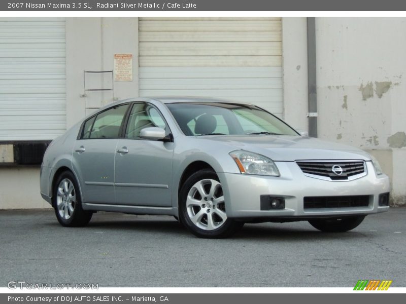 Radiant Silver Metallic / Cafe Latte 2007 Nissan Maxima 3.5 SL