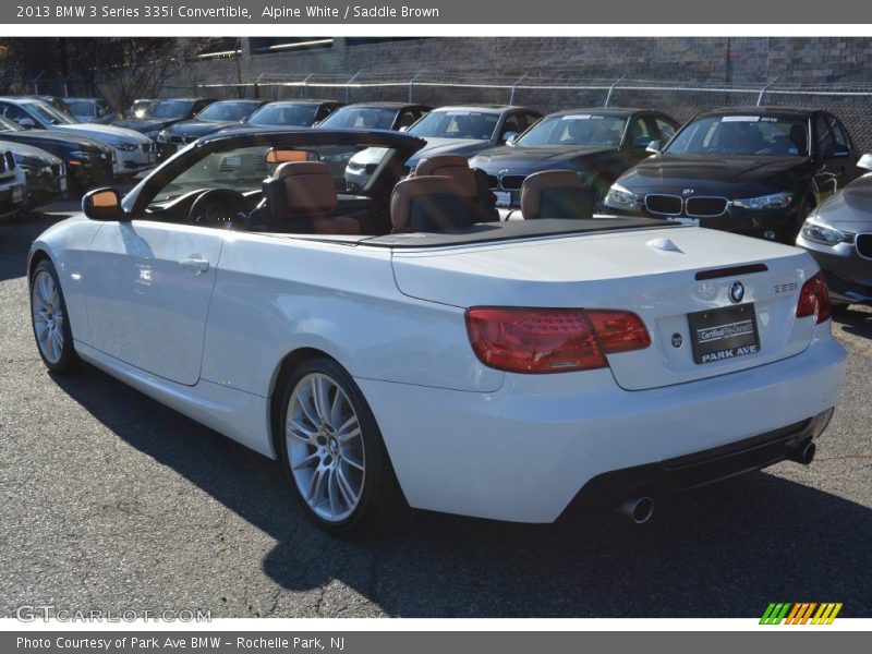 Alpine White / Saddle Brown 2013 BMW 3 Series 335i Convertible