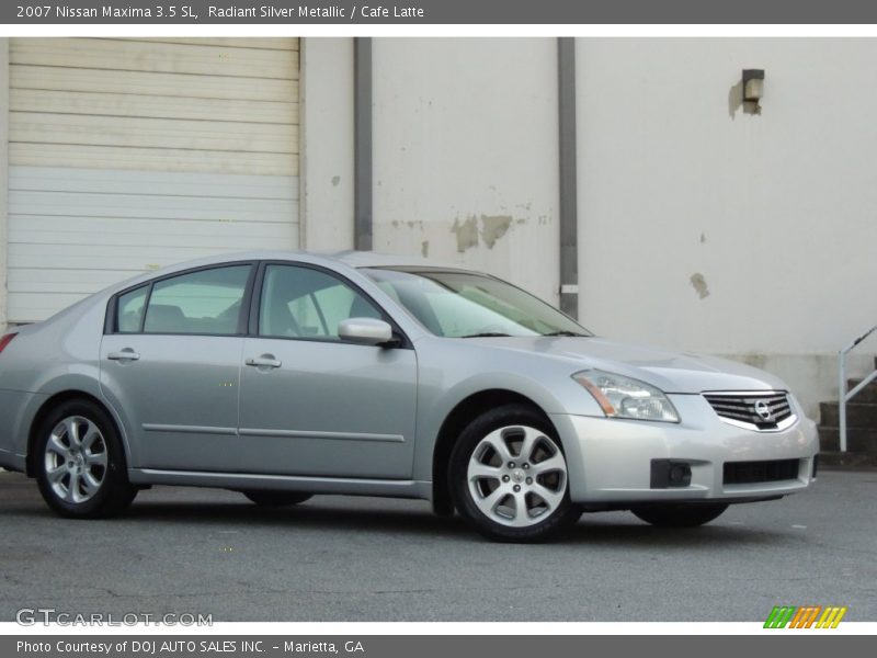 Radiant Silver Metallic / Cafe Latte 2007 Nissan Maxima 3.5 SL