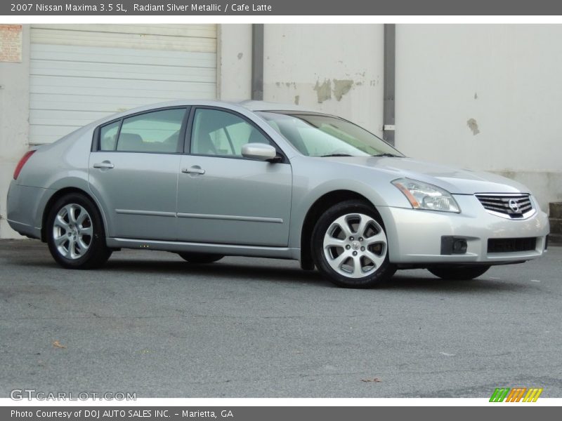 Radiant Silver Metallic / Cafe Latte 2007 Nissan Maxima 3.5 SL