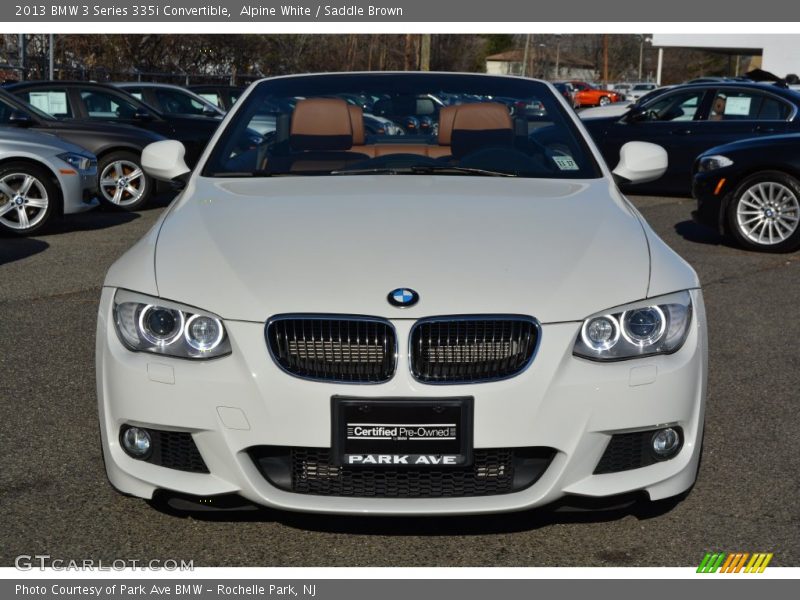 Alpine White / Saddle Brown 2013 BMW 3 Series 335i Convertible