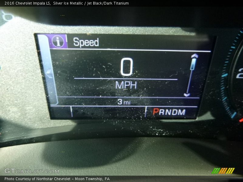 Silver Ice Metallic / Jet Black/Dark Titanium 2016 Chevrolet Impala LS