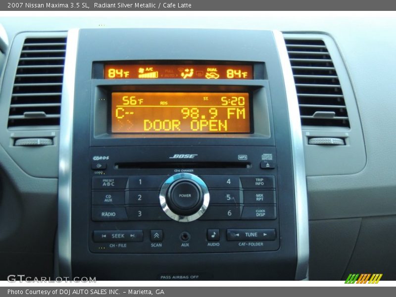 Radiant Silver Metallic / Cafe Latte 2007 Nissan Maxima 3.5 SL