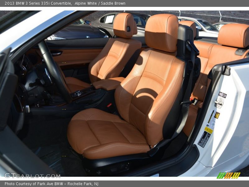 Alpine White / Saddle Brown 2013 BMW 3 Series 335i Convertible