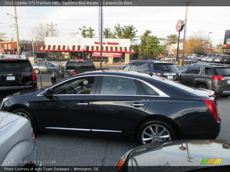 Sapphire Blue Metallic / Caramel/Jet Black 2013 Cadillac XTS Premium FWD