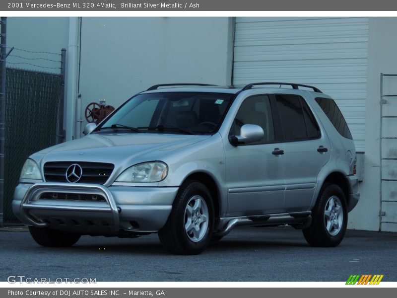 Brilliant Silver Metallic / Ash 2001 Mercedes-Benz ML 320 4Matic