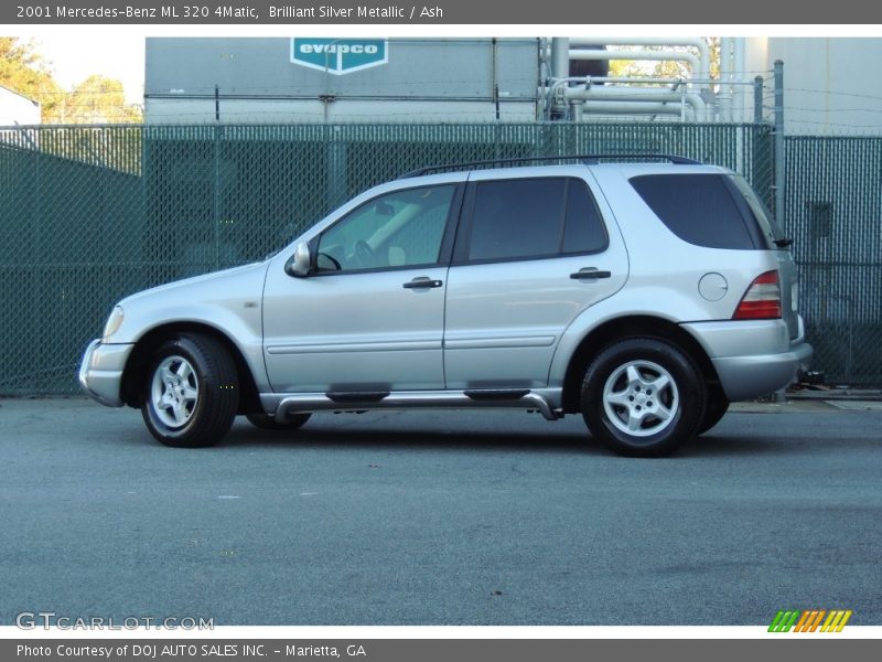 Brilliant Silver Metallic / Ash 2001 Mercedes-Benz ML 320 4Matic