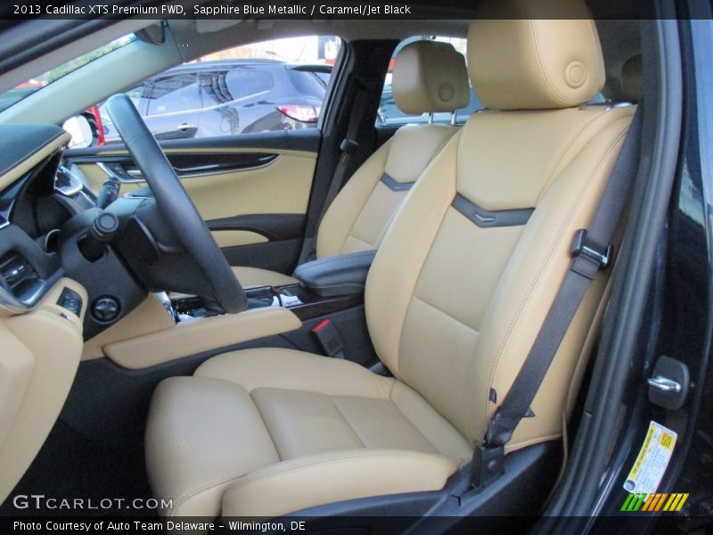 Sapphire Blue Metallic / Caramel/Jet Black 2013 Cadillac XTS Premium FWD
