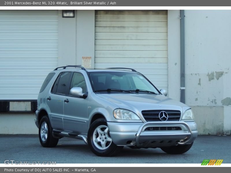 Brilliant Silver Metallic / Ash 2001 Mercedes-Benz ML 320 4Matic