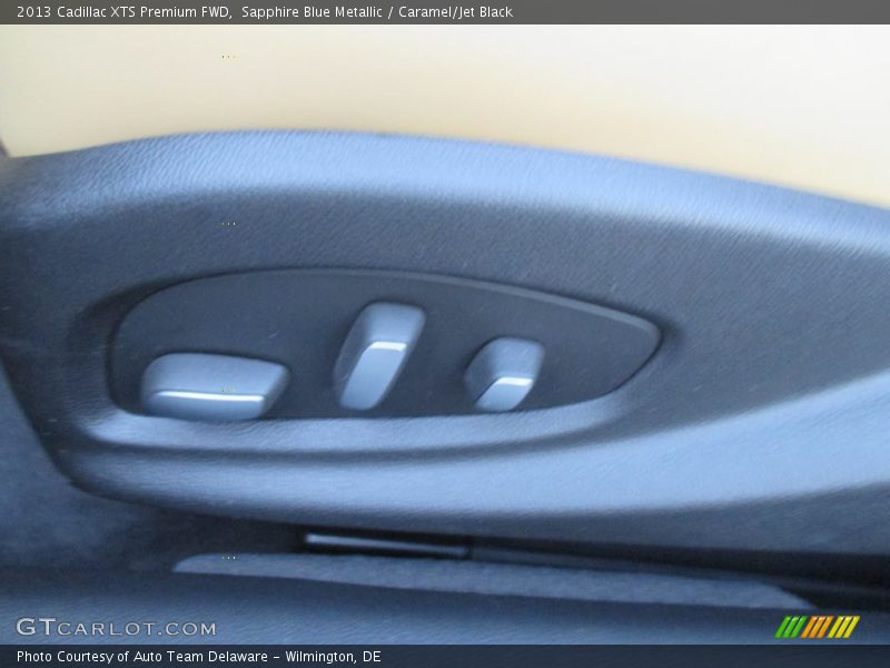 Sapphire Blue Metallic / Caramel/Jet Black 2013 Cadillac XTS Premium FWD