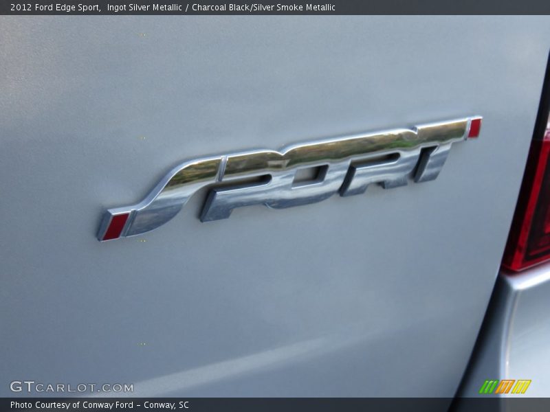 Ingot Silver Metallic / Charcoal Black/Silver Smoke Metallic 2012 Ford Edge Sport