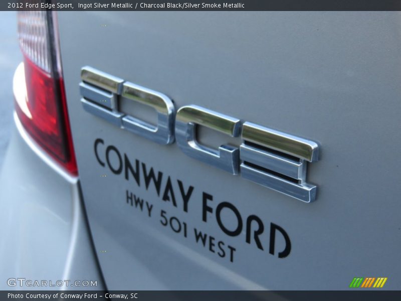 Ingot Silver Metallic / Charcoal Black/Silver Smoke Metallic 2012 Ford Edge Sport