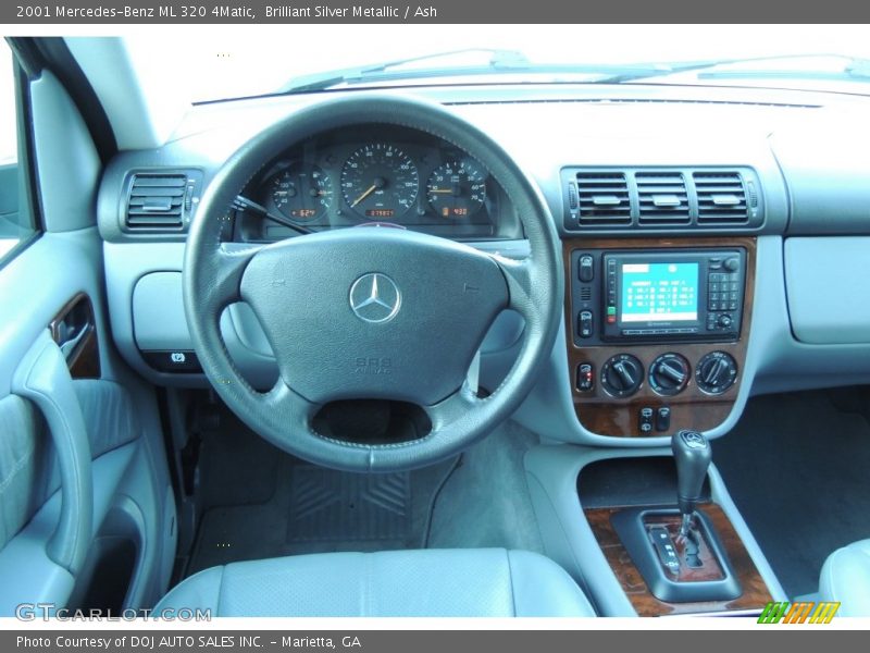 Brilliant Silver Metallic / Ash 2001 Mercedes-Benz ML 320 4Matic
