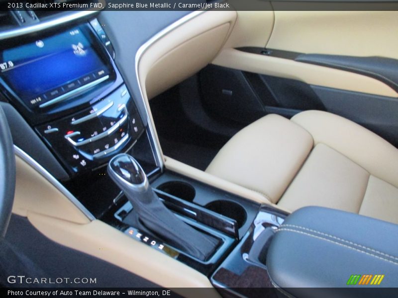 Sapphire Blue Metallic / Caramel/Jet Black 2013 Cadillac XTS Premium FWD