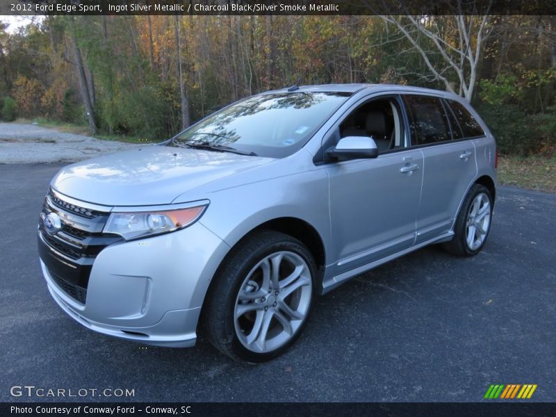 Ingot Silver Metallic / Charcoal Black/Silver Smoke Metallic 2012 Ford Edge Sport