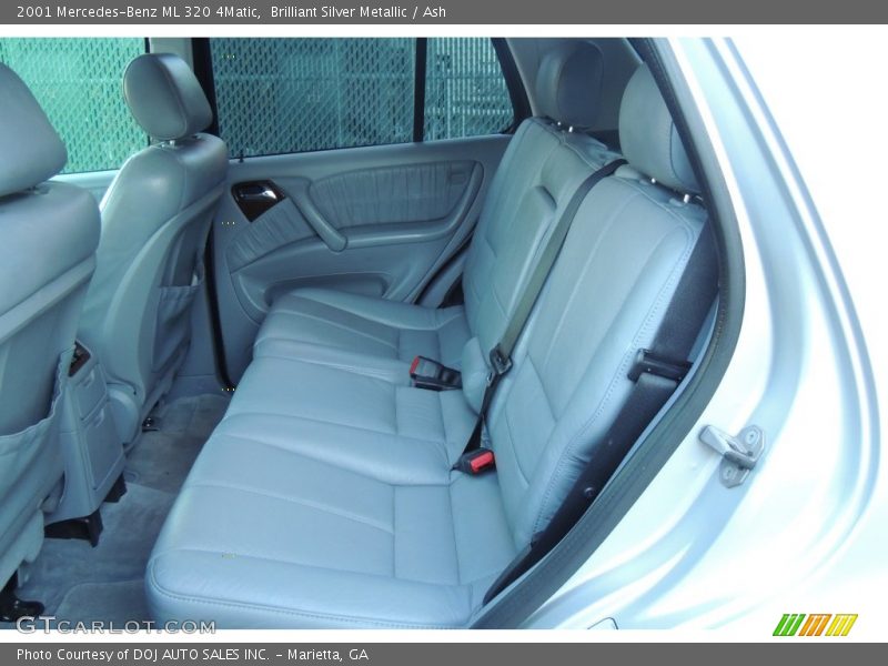 Brilliant Silver Metallic / Ash 2001 Mercedes-Benz ML 320 4Matic