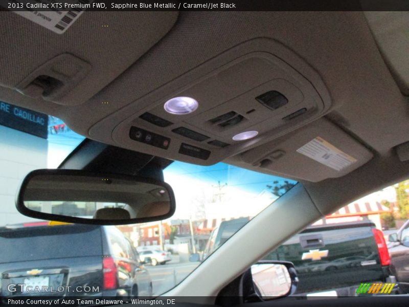 Sapphire Blue Metallic / Caramel/Jet Black 2013 Cadillac XTS Premium FWD