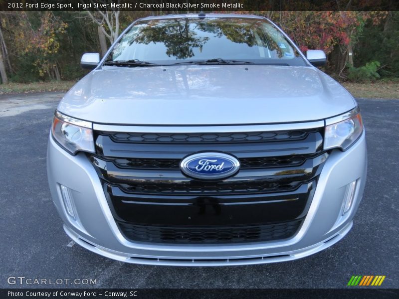 Ingot Silver Metallic / Charcoal Black/Silver Smoke Metallic 2012 Ford Edge Sport