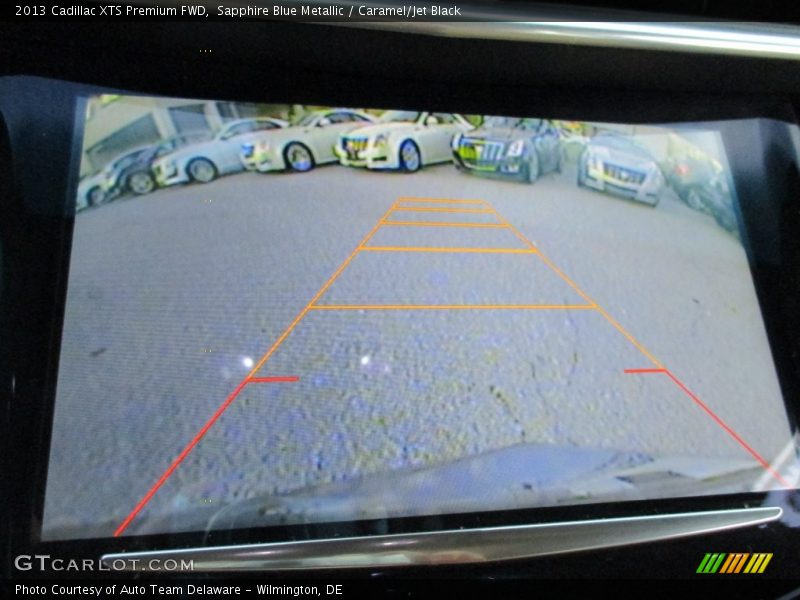 Sapphire Blue Metallic / Caramel/Jet Black 2013 Cadillac XTS Premium FWD