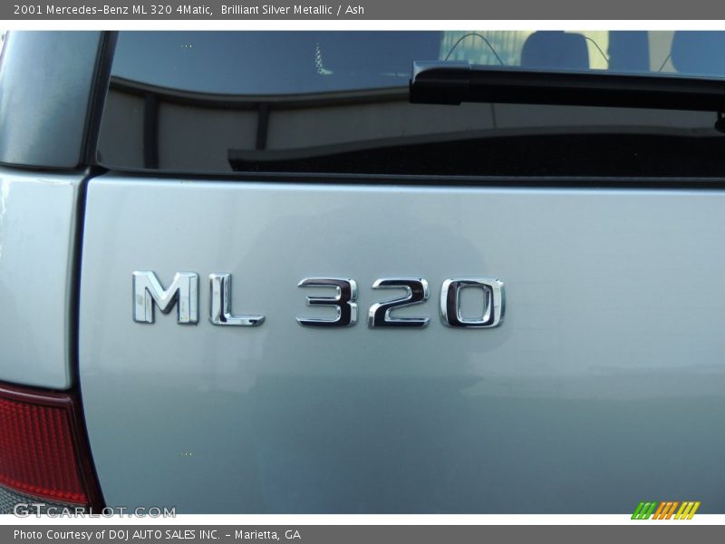 Brilliant Silver Metallic / Ash 2001 Mercedes-Benz ML 320 4Matic