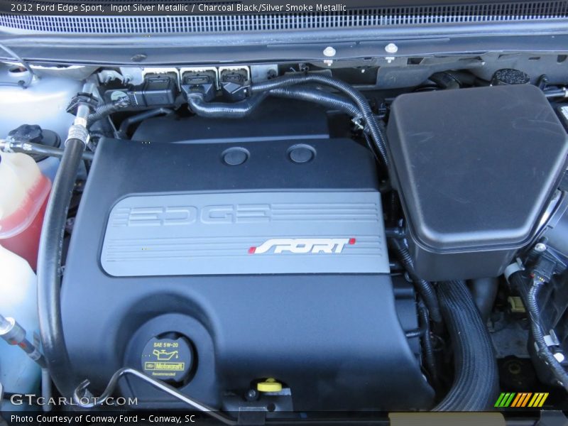 Ingot Silver Metallic / Charcoal Black/Silver Smoke Metallic 2012 Ford Edge Sport