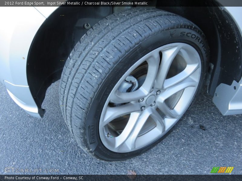 Ingot Silver Metallic / Charcoal Black/Silver Smoke Metallic 2012 Ford Edge Sport