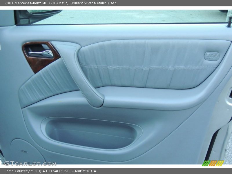 Brilliant Silver Metallic / Ash 2001 Mercedes-Benz ML 320 4Matic