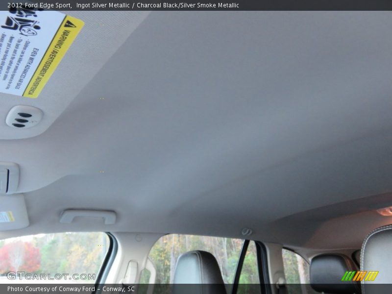 Ingot Silver Metallic / Charcoal Black/Silver Smoke Metallic 2012 Ford Edge Sport