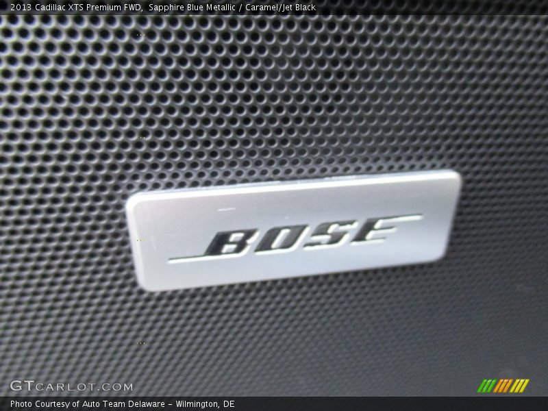 Sapphire Blue Metallic / Caramel/Jet Black 2013 Cadillac XTS Premium FWD