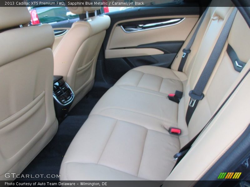 Sapphire Blue Metallic / Caramel/Jet Black 2013 Cadillac XTS Premium FWD