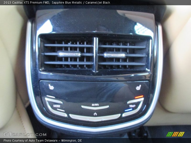 Sapphire Blue Metallic / Caramel/Jet Black 2013 Cadillac XTS Premium FWD