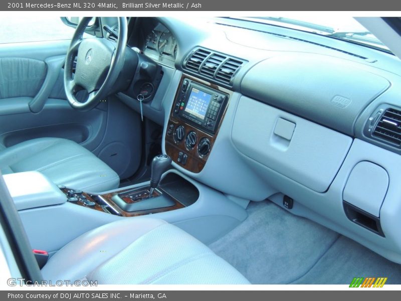 Brilliant Silver Metallic / Ash 2001 Mercedes-Benz ML 320 4Matic