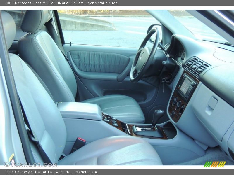 Brilliant Silver Metallic / Ash 2001 Mercedes-Benz ML 320 4Matic