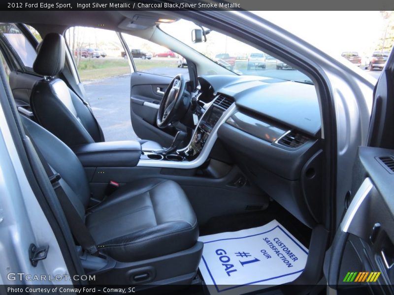 Ingot Silver Metallic / Charcoal Black/Silver Smoke Metallic 2012 Ford Edge Sport