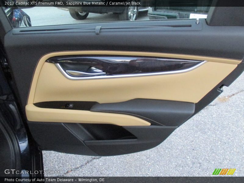 Sapphire Blue Metallic / Caramel/Jet Black 2013 Cadillac XTS Premium FWD