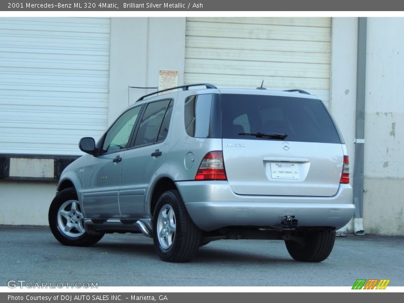 Brilliant Silver Metallic / Ash 2001 Mercedes-Benz ML 320 4Matic