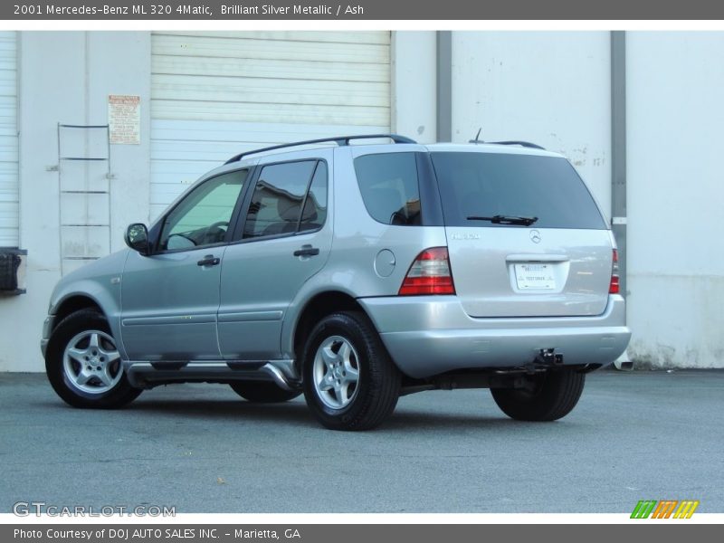 Brilliant Silver Metallic / Ash 2001 Mercedes-Benz ML 320 4Matic