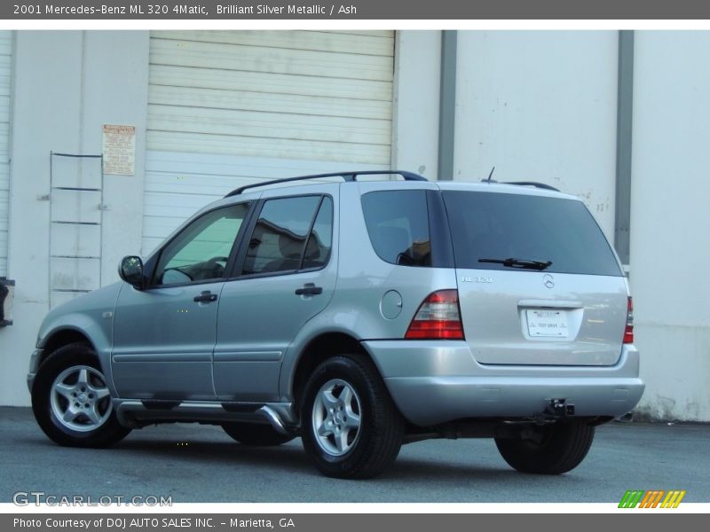 Brilliant Silver Metallic / Ash 2001 Mercedes-Benz ML 320 4Matic