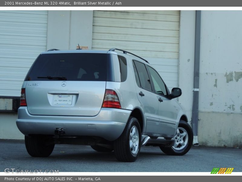 Brilliant Silver Metallic / Ash 2001 Mercedes-Benz ML 320 4Matic