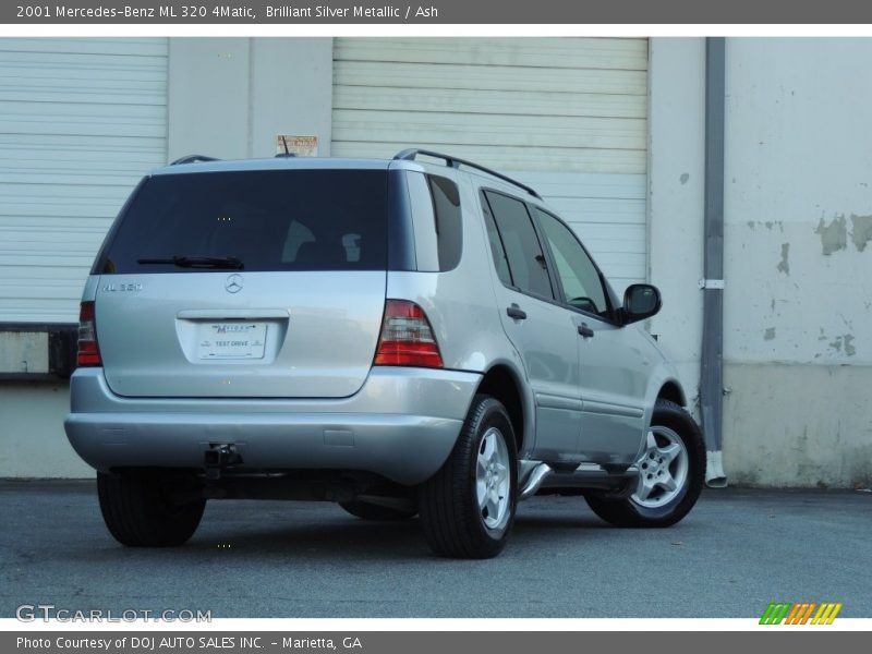 Brilliant Silver Metallic / Ash 2001 Mercedes-Benz ML 320 4Matic