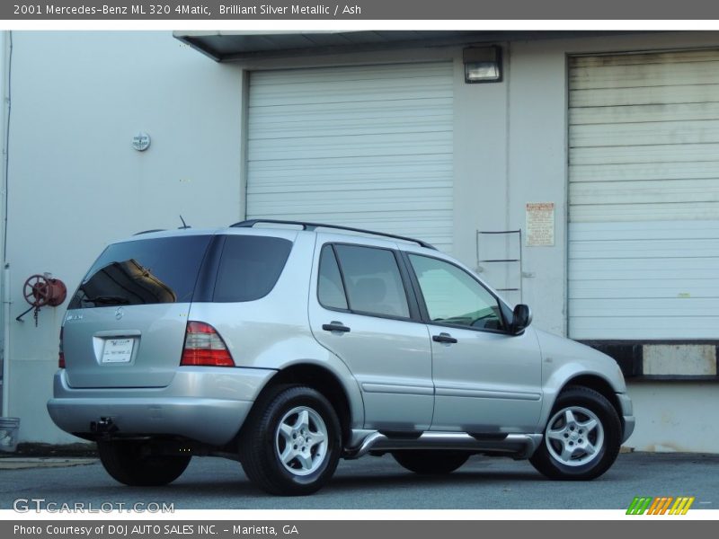 Brilliant Silver Metallic / Ash 2001 Mercedes-Benz ML 320 4Matic