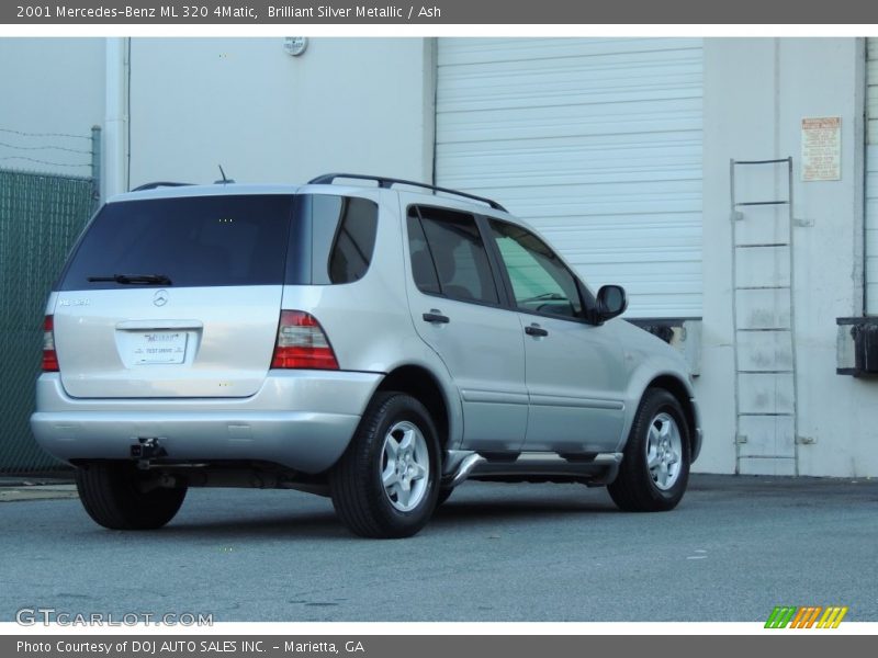 Brilliant Silver Metallic / Ash 2001 Mercedes-Benz ML 320 4Matic