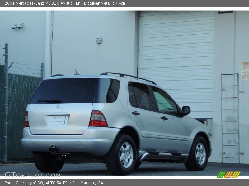Brilliant Silver Metallic / Ash 2001 Mercedes-Benz ML 320 4Matic