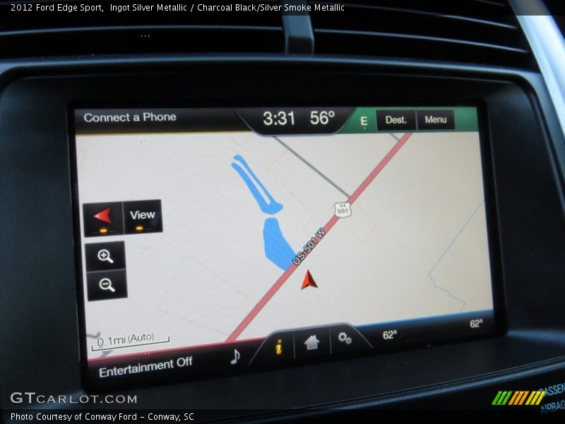 Ingot Silver Metallic / Charcoal Black/Silver Smoke Metallic 2012 Ford Edge Sport
