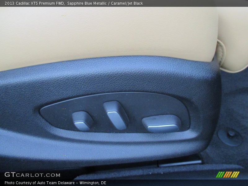 Sapphire Blue Metallic / Caramel/Jet Black 2013 Cadillac XTS Premium FWD