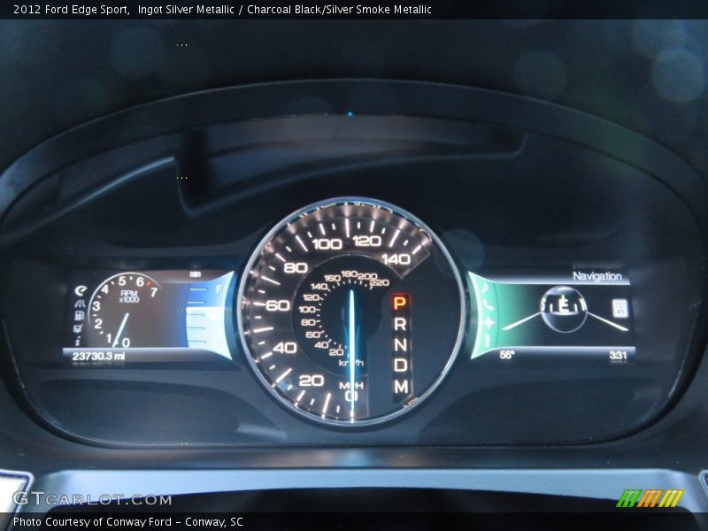 Ingot Silver Metallic / Charcoal Black/Silver Smoke Metallic 2012 Ford Edge Sport