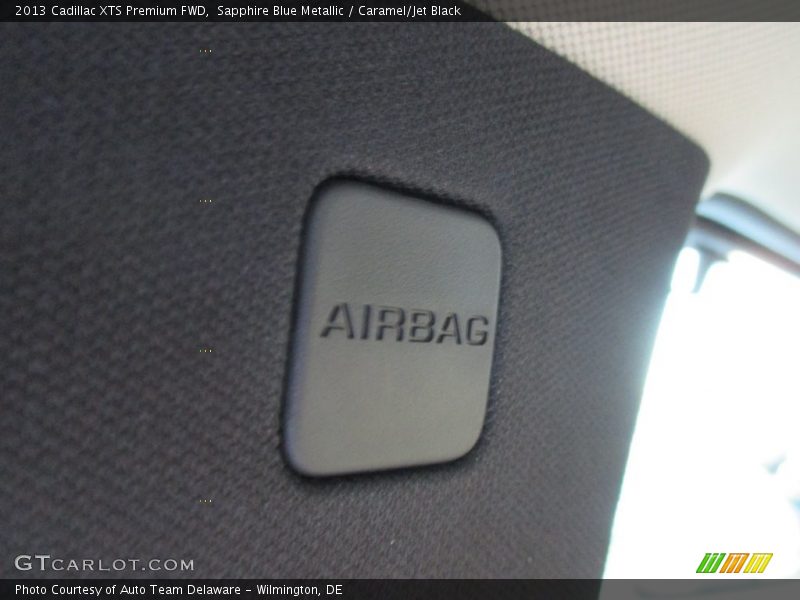 Sapphire Blue Metallic / Caramel/Jet Black 2013 Cadillac XTS Premium FWD