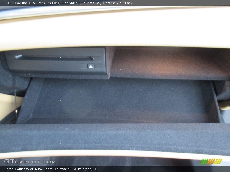 Sapphire Blue Metallic / Caramel/Jet Black 2013 Cadillac XTS Premium FWD